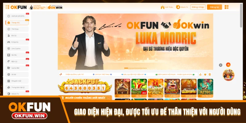 Giao diện hiện đại, được tối ưu để thân thiện với người dùng